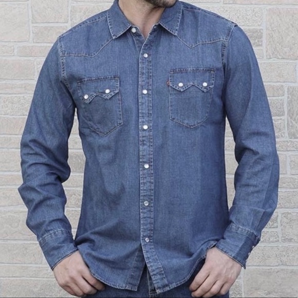 levis sawtooth denim shirt